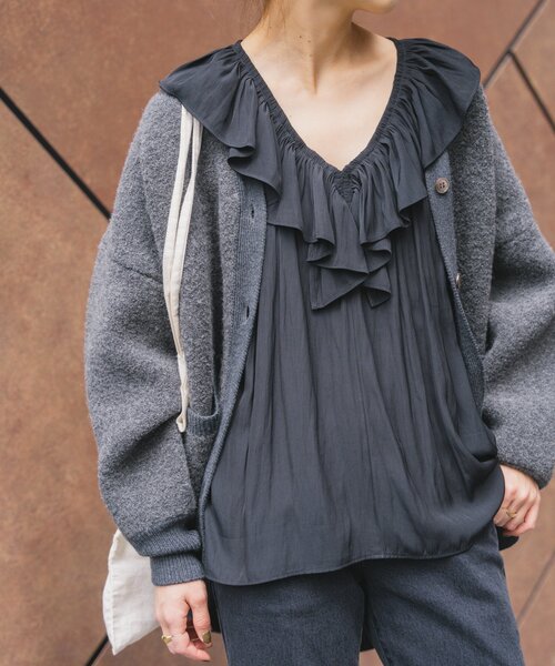 「Spick & Span」 7分袖ブラウス FREE ブラック レディース_画像8