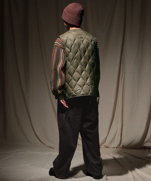 タイオン 別注MILITARY LIGHT SHELL DOWN VEST TAION(タイオン)】別注MILITARY LIGHT SHELL DOWN VEST