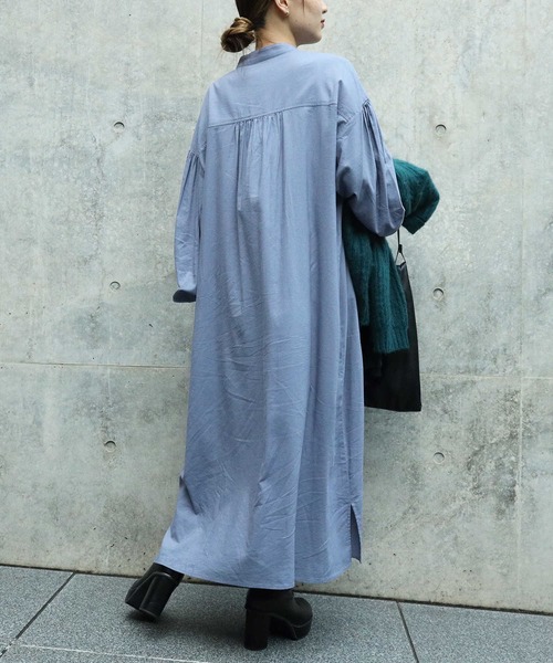 「HONEYSUCKLE ROSE」 長袖ワンピース M ブラック レディース_画像4