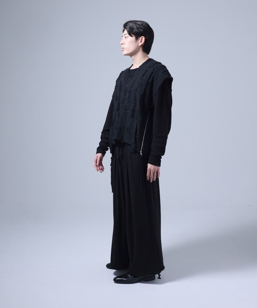 Ruze パンツ 12 tuck easy wide pants / 12タック イージー ワイド