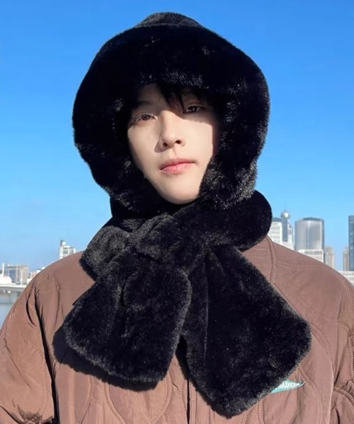 NOWLE（ノウル） マフラー 「NOWLE」2WAY もこもこ フェイクファー