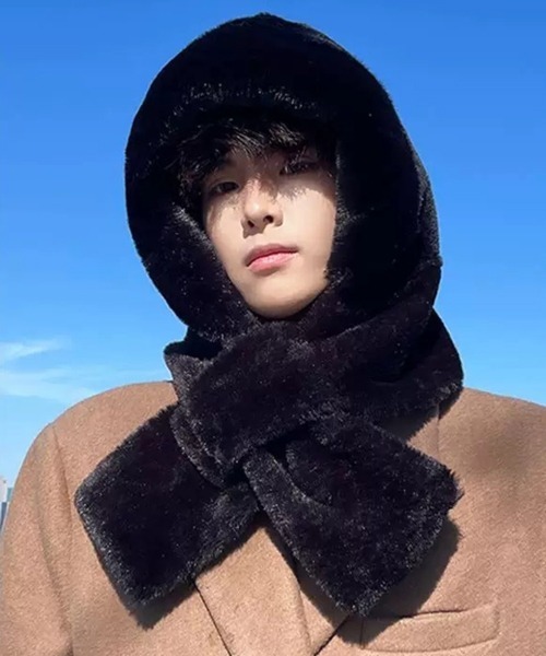 NOWLE（ノウル） マフラー 「NOWLE」2WAY もこもこ フェイクファー