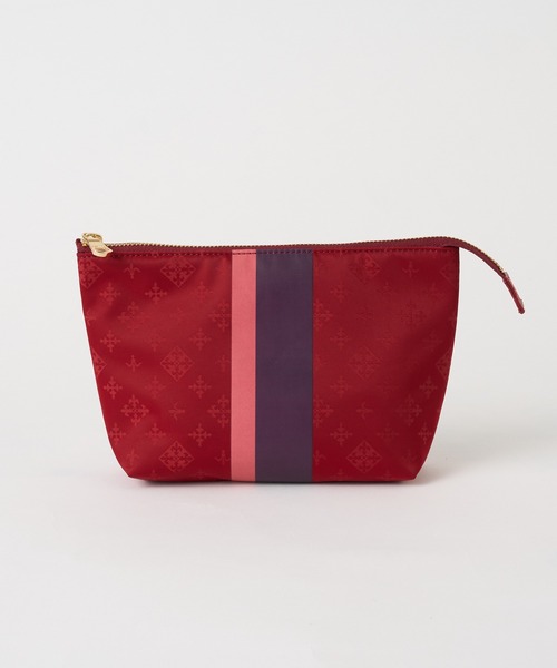 russet（ラシット） ポーチ ラインプリントポーチ M レディース