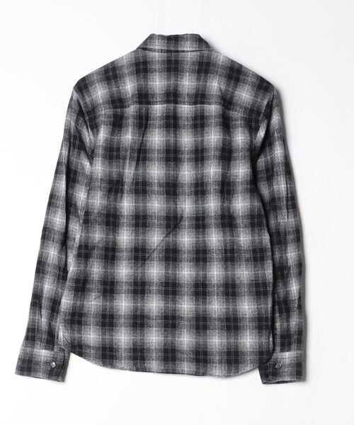 「JAMES PERSE」 長袖ネルシャツ 0 ブラック メンズ_画像2