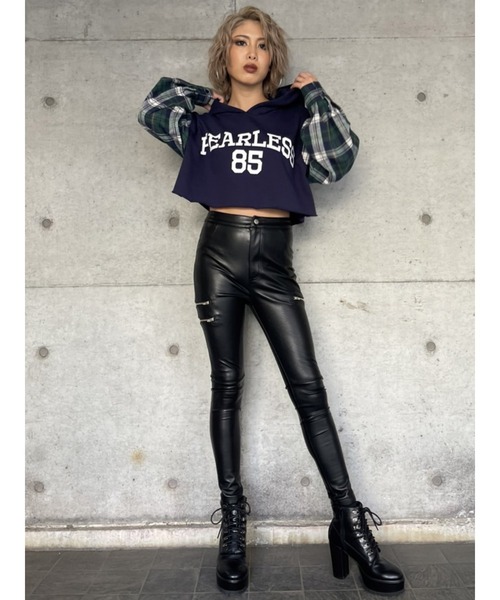 「EGOIST」 スウェットカットソー FREE ネイビー レディース_画像3