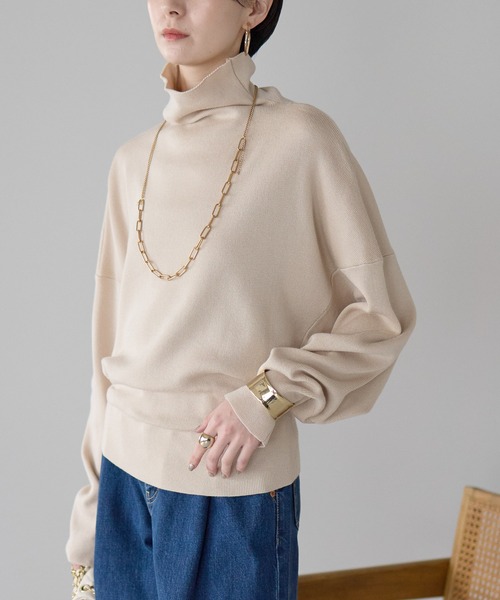 each alchemist ニット セーター ハイネックドルマンスリーブニット