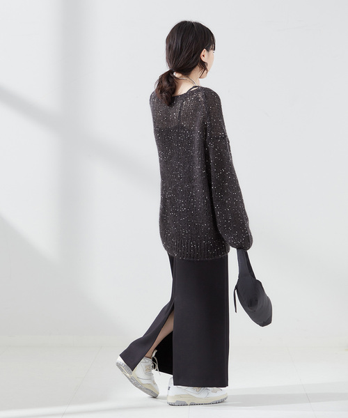 「journal standard L'essage」 長袖ニット FREE ゴールド レディース_画像6