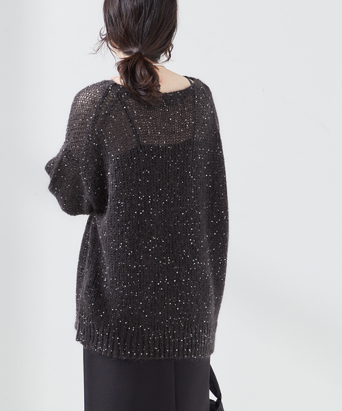 「journal standard L'essage」 長袖ニット FREE ゴールド レディース_画像8