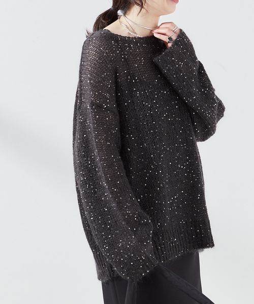 「journal standard L'essage」 長袖ニット FREE ゴールド レディース_画像9