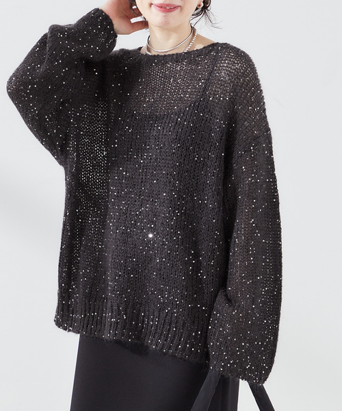 「journal standard L'essage」 長袖ニット FREE ゴールド レディース_画像10