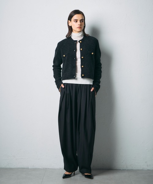 merryjenny ショートニットジャケット TIME SALE>ショートニットジャケット【CLEAN MOTION】 N.O.R.C｜クロス
