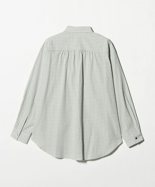 6 ブラウス シャツ 「6(ROKU)」スナップ カラー チェック シャツ
