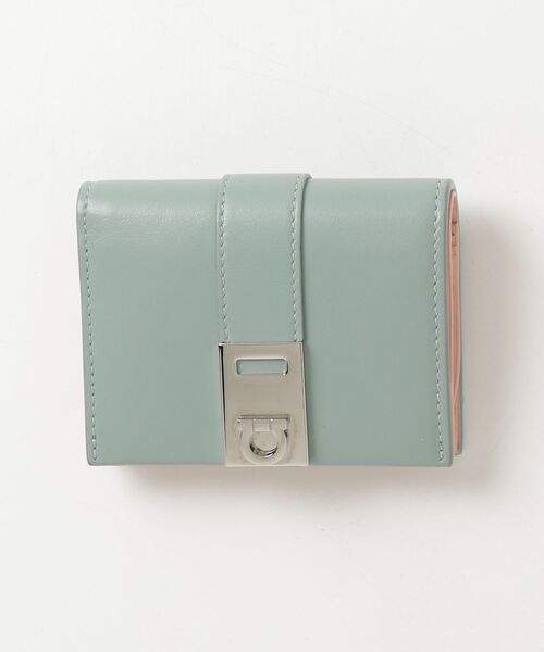 【美品】フェラガモ 財布　グリーン FERRAGAMO（フェラガモ） 財布 - グリーン レディース : ZOZOTOWN
