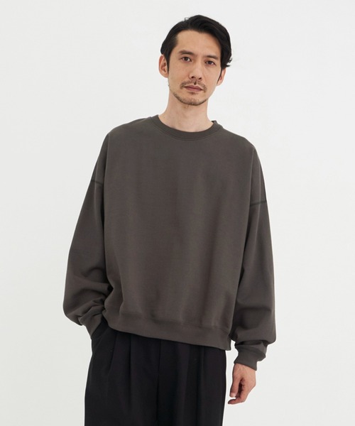 MARKAWARE COMFORT FIT SWEAT SHIRT グレー markaware（マーカウェア） トレーナー スウェット 「MARKAWARE」HUGE