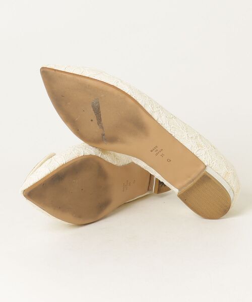 「DIANA」 フラットパンプス 25cm ホワイト レディース_画像3