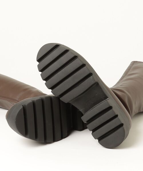 「LOWRYS FARM」 ロングブーツ L ブラウン レディース_画像3