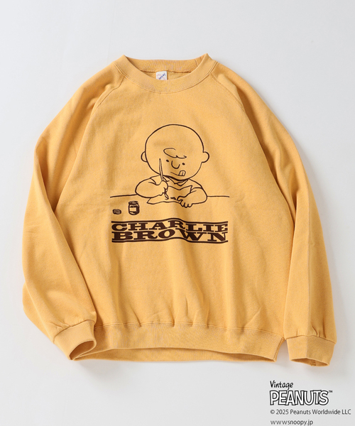 vintage PEANUTS スウェット schucz yellow Vintage PEANUTS トレーナー スウェット PEANUTS / ピーナッツ 別注
