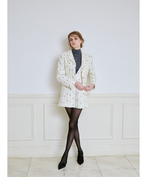 eimy istoire キャンディーツイードミニワンピース&ショートジャケット EIMY ISTOIRE（エイミーイストワール） ワンピース キャンディー
