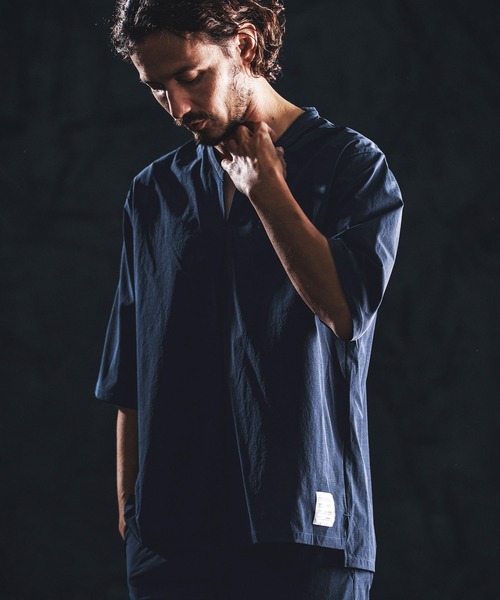 wjk reluxe tシャツ mt10162-cool touch key neck pullover キーネック