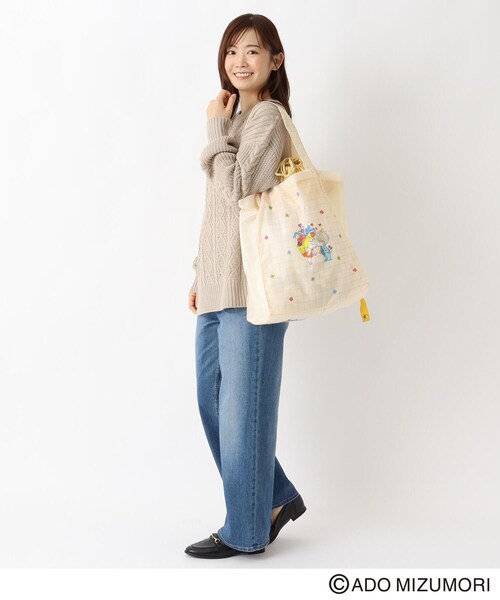 one'sterrace（ワンズテラス） エコバッグ 水森亜土 底板付きエコ