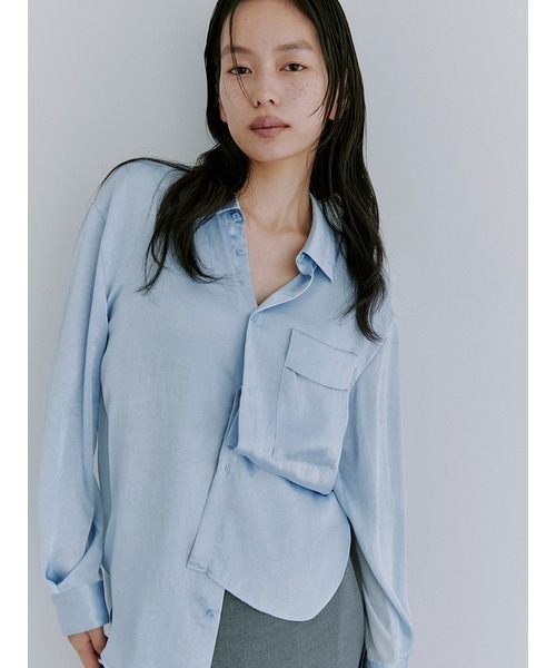 「MIESROHE」 長袖シャツ ONE SIZE ベージュ レディース_画像9