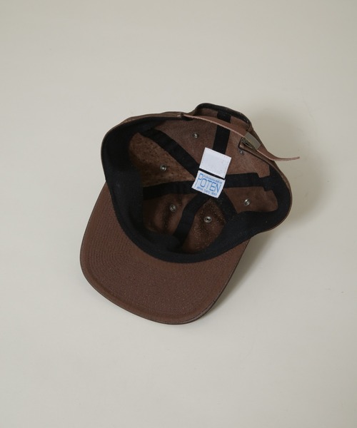 POTEN キャップ 帽子 POTEN/別注 LEATHER メンズ : ZOZOTOWN Yahoo!店