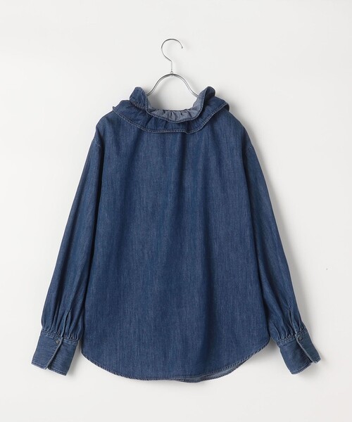Rie Miller（リエミラー） ブラウス シャツ 「RM denim」フリル