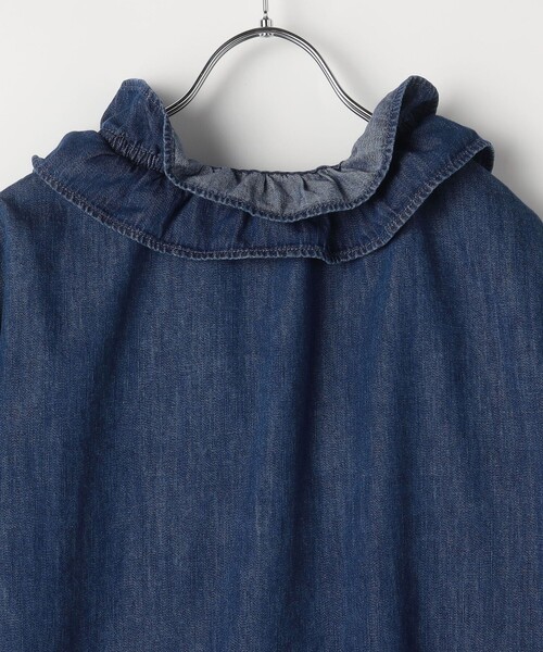 Rie Miller（リエミラー） ブラウス シャツ 「RM denim」フリル