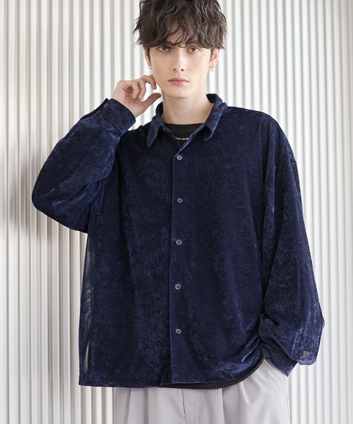 シャツ シアーベロアルーズシャツ メンズ レディース : ZOZOTOWN Yahoo