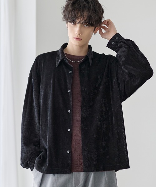 シャツ シアーベロアルーズシャツ メンズ レディース : ZOZOTOWN Yahoo