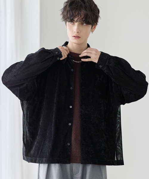 シャツ シアーベロアルーズシャツ メンズ レディース : ZOZOTOWN Yahoo