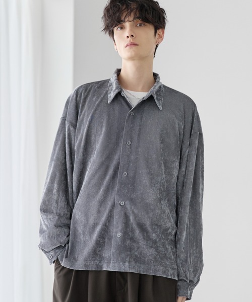 シャツ シアーベロアルーズシャツ メンズ レディース : ZOZOTOWN Yahoo