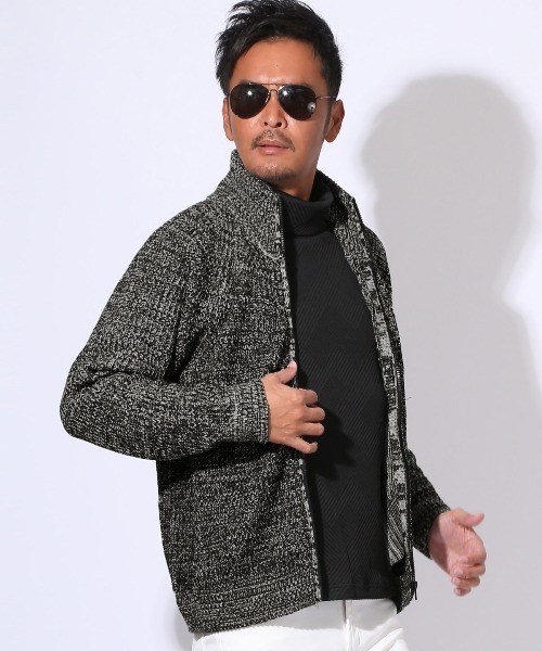 LUXSTYLE（ラグスタイル） セーター ニット 畦編みニットスタンド 