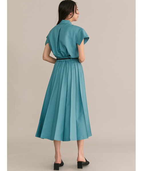 「TONAL」 プリーツスカート 38 グリーン レディース_画像8