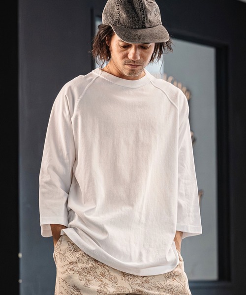 アンガルカシャツ CAMBIO（カンビオ） tシャツ mlt5547- Relax Silhouette Raglan Sleeve