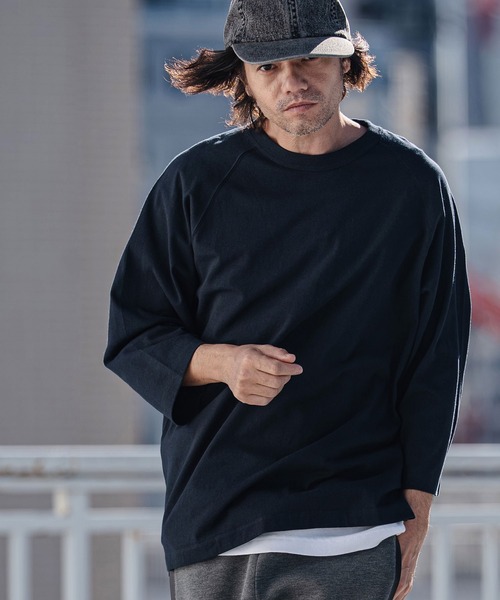 CAMBIO（カンビオ） tシャツ mlt5547- Relax Silhouette Raglan Sleeve