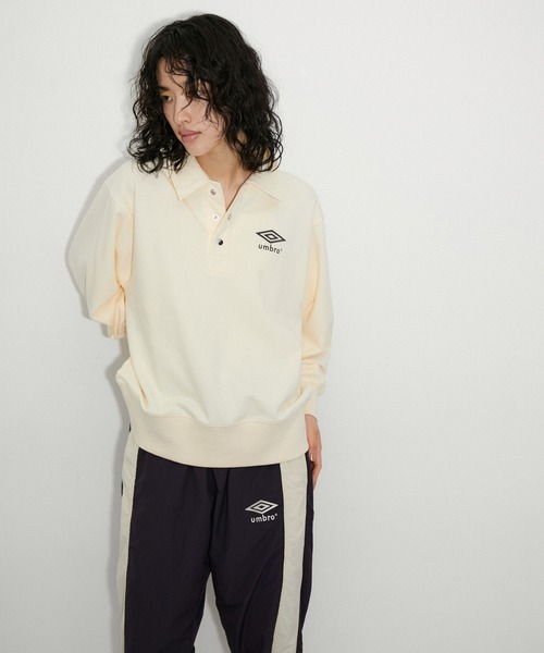 umbro（アンブロ） 長袖ポロシャツ M スミクロ レディース : ZOZOTOWN
