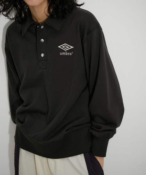 umbro（アンブロ） 長袖ポロシャツ M スミクロ レディース : ZOZOTOWN