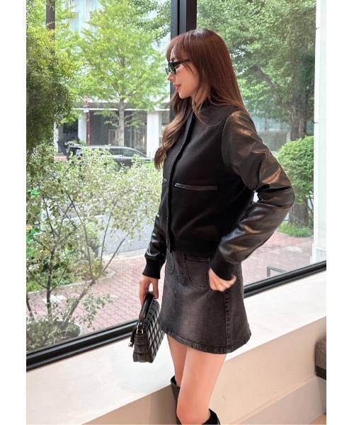 LUDICRUM（ルーディクルム） ブルゾン アウター Fake leather sleeve