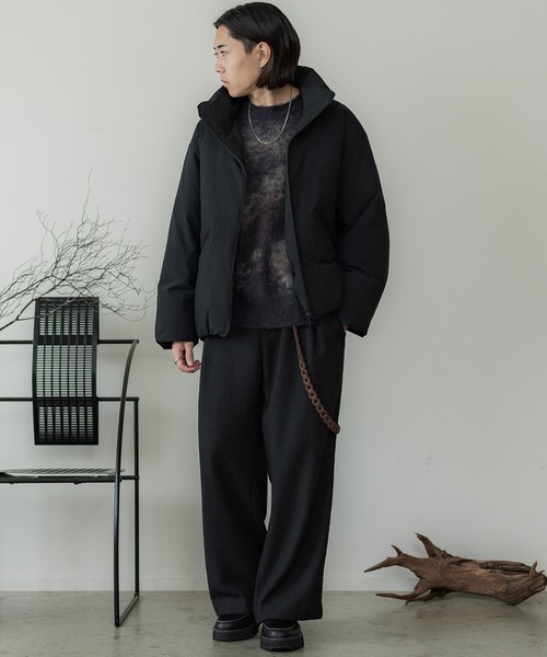 「WYM LIDNM」 長袖ニット L ブラック メンズ_画像5