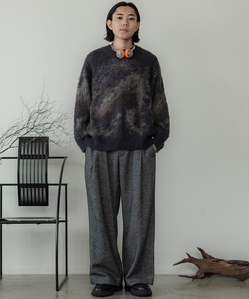 「WYM LIDNM」 長袖ニット L ブラック メンズ_画像7