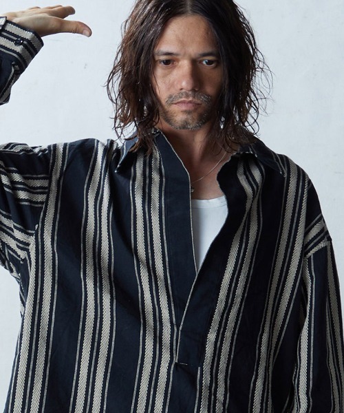 「EGO TRIPPING」 長袖シャツ 48(L) ベージュ メンズ_画像2