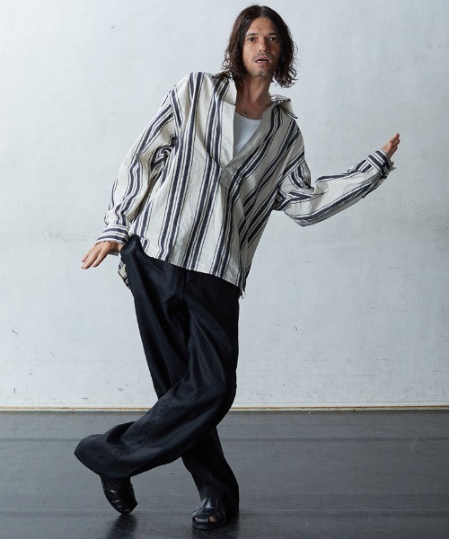 「EGO TRIPPING」 長袖シャツ 48(L) ベージュ メンズ_画像5