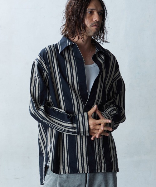 「EGO TRIPPING」 長袖シャツ 48(L) ベージュ メンズ_画像7