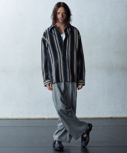 「EGO TRIPPING」 長袖シャツ 48(L) ベージュ メンズ_画像8