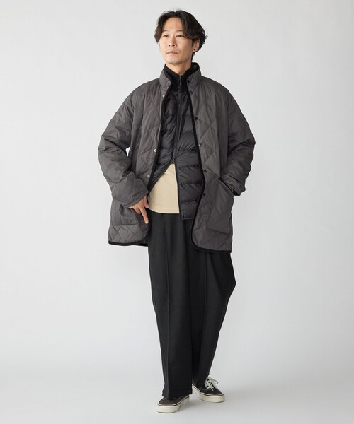 「TAION」 ダウンジャケット MEDIUM ネイビー メンズ_画像3