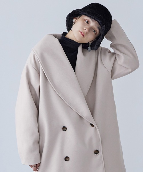 「Fashion Letter」 ピーコート M ブラック レディース_画像2