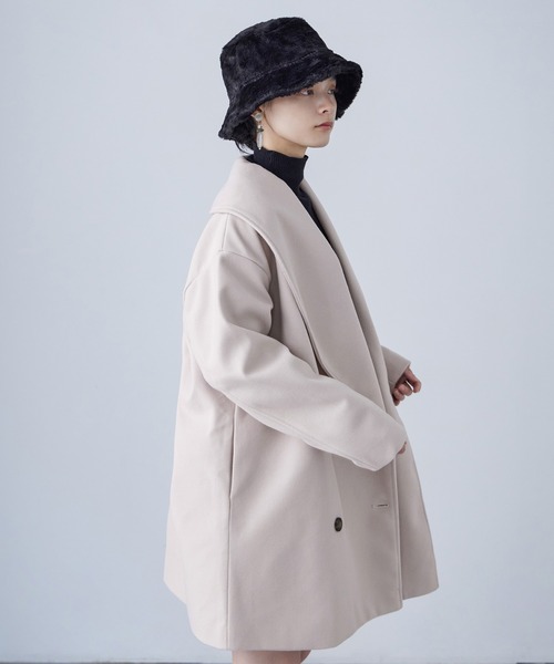 「Fashion Letter」 ピーコート M ブラック レディース_画像5