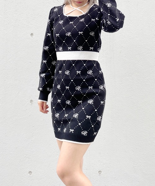 「abc une face」 ニットワンピース FREE ホワイト系その他 レディース_画像6