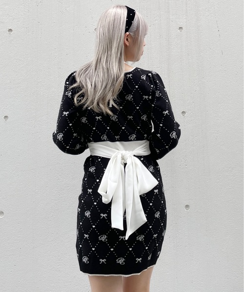 「abc une face」 ニットワンピース FREE ホワイト系その他 レディース_画像7